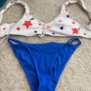 Blue and White Stars AE Bathing Suit